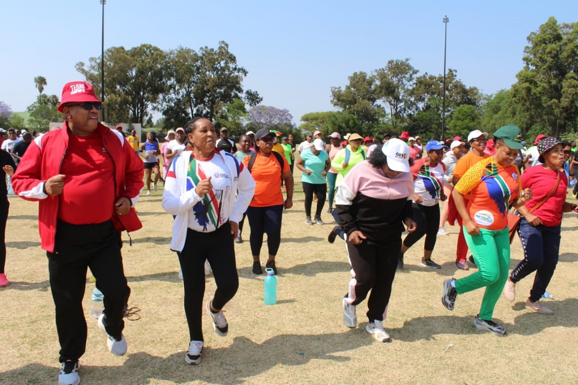 MEC Nakedi Kekana encourages public servants to continue leading a healthy lifestyle during the Public Servants Sports and Wellness Day held at Polokwane Cricket Club.